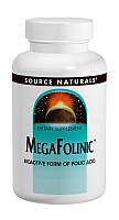 Біоактивна Форма Фолієвої Кислоти (В9) 800мкг, MegaFolinic, Source Naturals, 60 таблеток