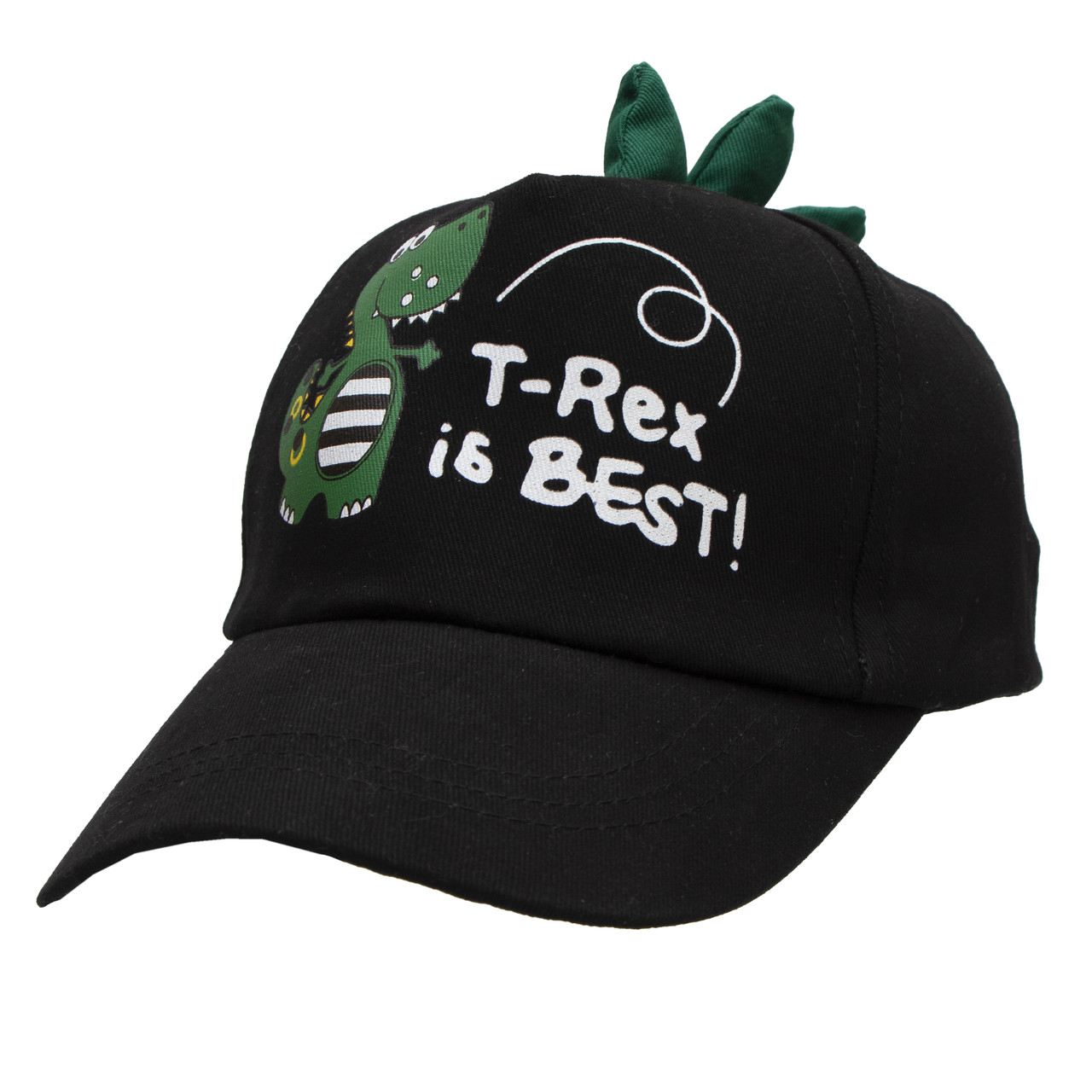 Кепка дитяча "T-Rex is Best", чорний, 51 см, 5-10 років, бавовна (517472), фото 1