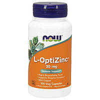 L-ОптіЦинк 30 мг, L-OptiZinc, Now Foods, 100 вегетаріанських капсул