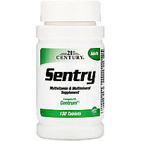 Мультивитаминная и мультиминеральная добавка, Sentry, 21st Century,130 таблеток