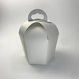 Коробка для Пасхального куліча, 160*138*180 мм, без вікна, біла (Паска до Ø14 см), фото 3