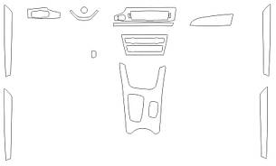 Комплект викрійок для салону BMW X3 2014