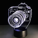 3D Світильник, "Фотоапарат", Оригінальні подарунки, Цікаві подарунки, Прикольні подарунки для чоловіка, фото 5