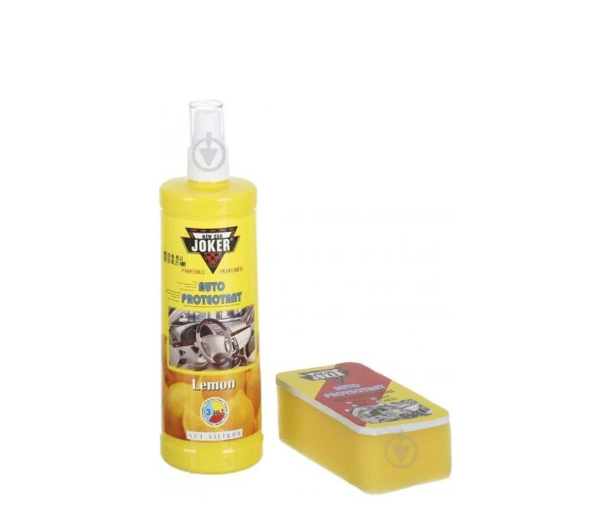 Автополіроль для салону автомобіля (пластика, торпеди) "Joker" Лимон 250ml