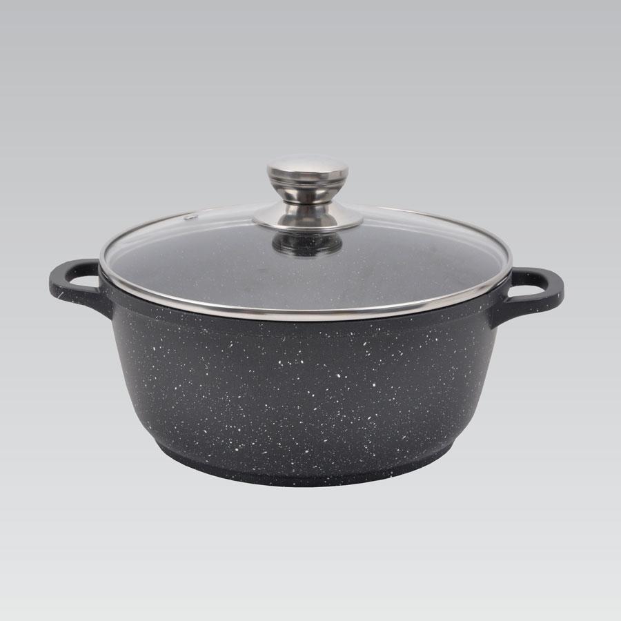 Каструля Maestro MR-4224, 4 л, 24 см, алюмінієва з кришкою та антипригарним покриттям