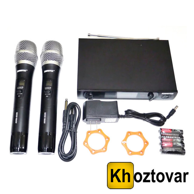 Радіосистема Shure AWM-505R <unk> База та 2 мікрофони, фото 1