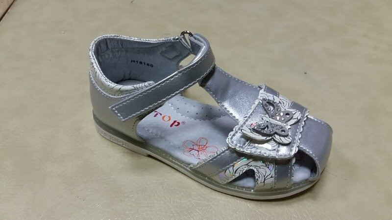 Сандали для девочки. Босоножки для девочки Сандалии детские ортопедические Обувь детская, 31 размер (серебо) - фото 2 - id-p1381935985