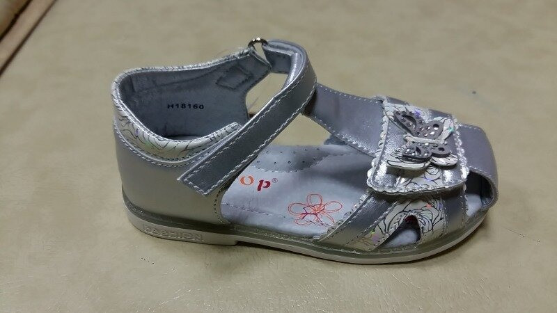 Сандали для девочки. Босоножки для девочки Сандалии детские ортопедические Обувь детская, 31 размер (серебо) - фото 3 - id-p1381935985