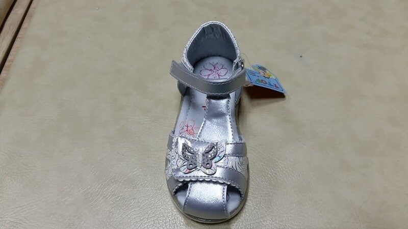 Сандали для девочки. Босоножки для девочки Сандалии детские ортопедические Обувь детская, 31 размер (серебо) - фото 4 - id-p1381935985