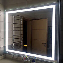 Дзеркало настінне у ванну з підсвіткою 100х80 см