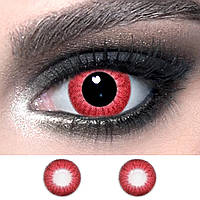 Червоні лінзи контактні 14.5 мм. ELITE Lens "Red 2" для косплею, на вечірку або Хеллоуін (N0242)