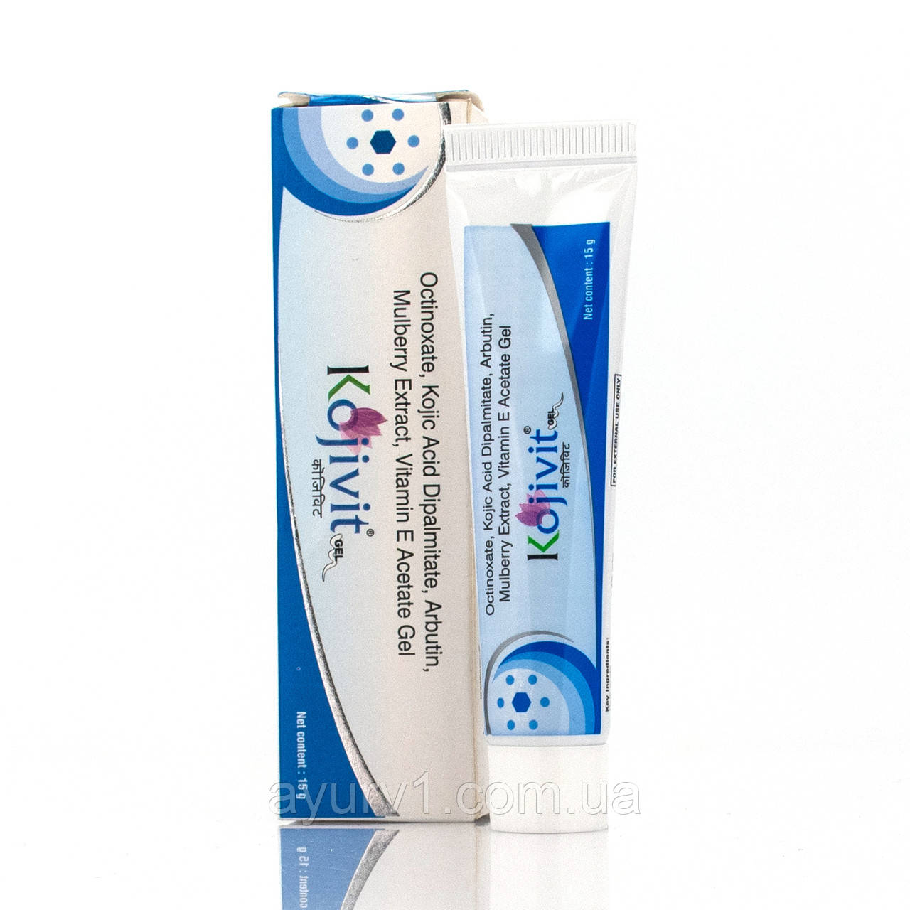 Коживить гель Kojivit Gel (Гель із 2% койєвою кислотою для боротьби з пігментацією шкіри) / 15 г