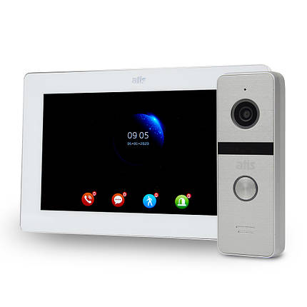 Комплект відеодомофона ATIS AD-770FHD White + AT-400FHD Silver, фото 2