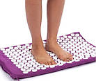 Ортопедичний масажний килимок Acupressure mat з подушкою, фото 6