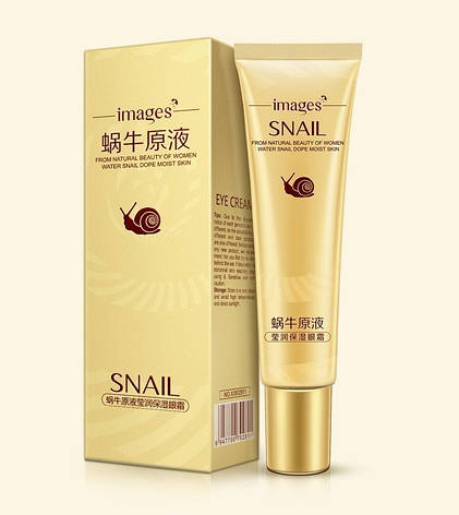 Ліфтинг-крем для шкіри навколо очей Snail Images з муцином равлики Eye Cream, 20г, фото 2