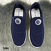 Жіночі сині кросівки мокасини весняно-літні, Гіпаніс Україна, фото 7