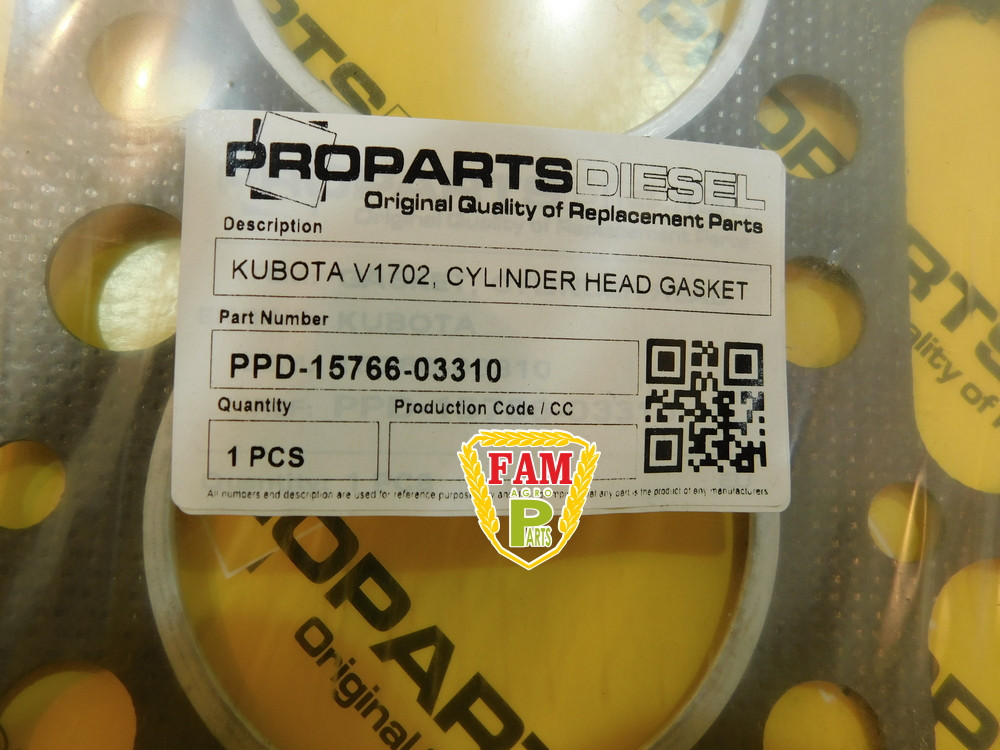 Прокладка ГБЦ KUBOTA 15766-03310