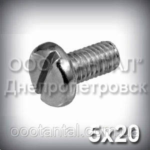 Винт М5х20 ГОСТ 11644-75 (DIN 85, ISO 1580) с увеличенной цилиндрической головкой оцинкованный - фото 1 - id-p1151766845