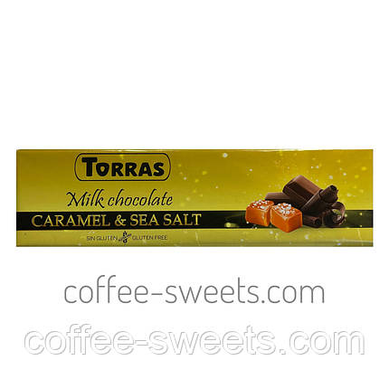 Шоколад Torras Молочний Карамель & Сіль 33% cacao 300 г, фото 1