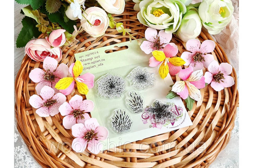Набір штампів "Квітковий No3" від AgiArt, фото 1