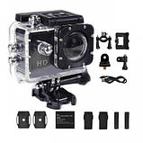Водонепроникна спортивна екшн камера Action Camera 4K Wi-Fi з боксом і кріпленням, фото 6