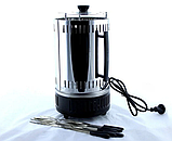 Электрошашлычница Domotec BBQ 1000 Вт на 6 шампурів (нержавійка) / Электромангал, фото 5