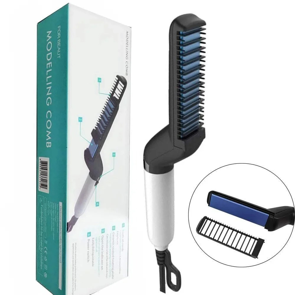 Праска-випрямляч для бороди і волосся Modelling Comb For Beaut
