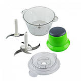 Блендер Кухонний універсальний подрібнювач Vegetable Mixer Grant, блендер, від мережі 220V, фото 4