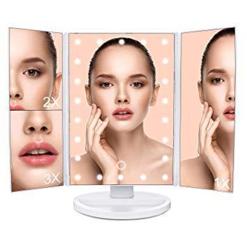 Дзеркало Superstar Magnifying Дзеркало для макіяжу з LED-підсвіткою Білий