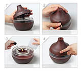 Портативний зволожувач повітря USB Air Purifier з LED підсвіткою / Арома лампа, дифузор, фото 7