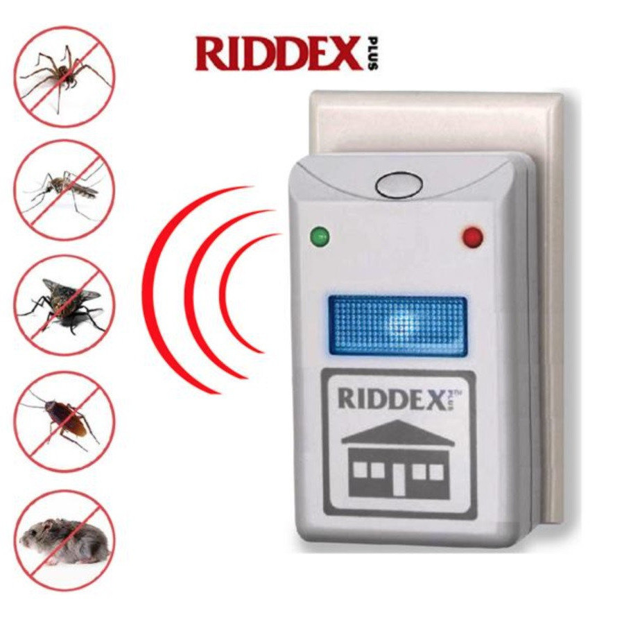 Ультразвуковий відлякувач гризунів та комах Riddex, фото 1