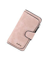 Жіночий замшевий гаманець клатч Baellerry Forever / Жіноче портмоне Пудра