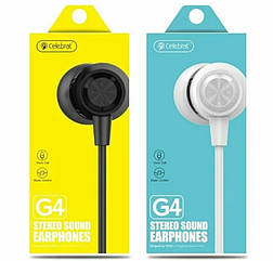 Навушники CELEBRAT G4 дротові | Навушники вакуумні | Гарнітури для смартфона