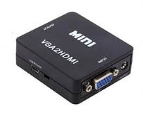 Конвертер адаптер VGA HDMI живлення та аудіо VGA2HDMI