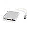Кабель перехідник USB Type-C to HDMI Adapter для Apple MacBook сріблястий, фото 3
