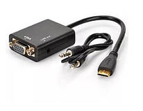 Конвертер HDMI VGA зі звуком без харчування