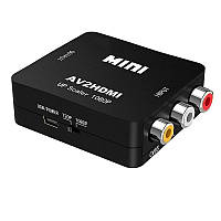 Конвертер адаптер с AV RCA тюльпаны на HDMI AV2HDMI