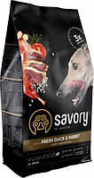 Savory Adult All Breeds Rabbit rich in Duck Fresh Meat (Сейворі Едалт Ол Бридз Кролик і Утка) корм для собак 3 кг.