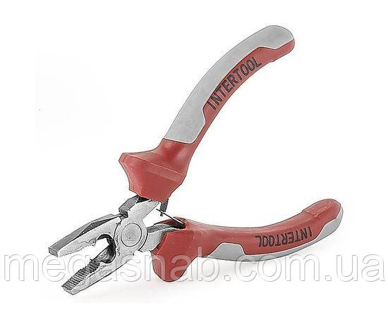 Плоскогубці Intertool 115 мм CrV 2-комп. ручки NT-0101, фото 1