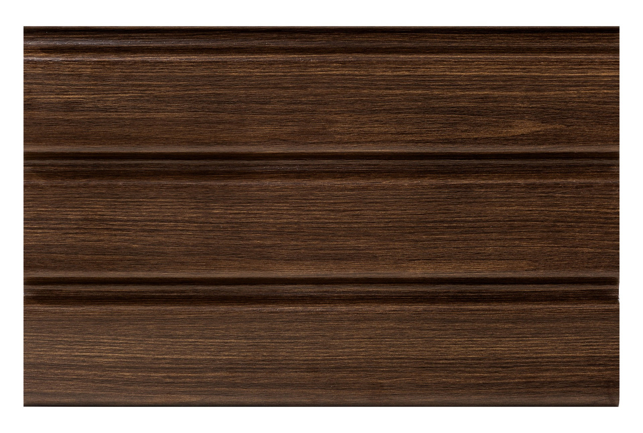 Софіт перфорований темний дуб ASKO NEO для підшивки покрівлі сайдингом, фото 1