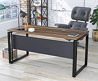 Письменный стол Loft-design G-160-32 с царгой столешница 1600х700 мм орех-модена
