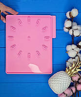 Силиконовый молд "Часы, дизайн Rosie.Arty", м.376 для заливки смолы в техниках ResinArt, диаметр 32 см