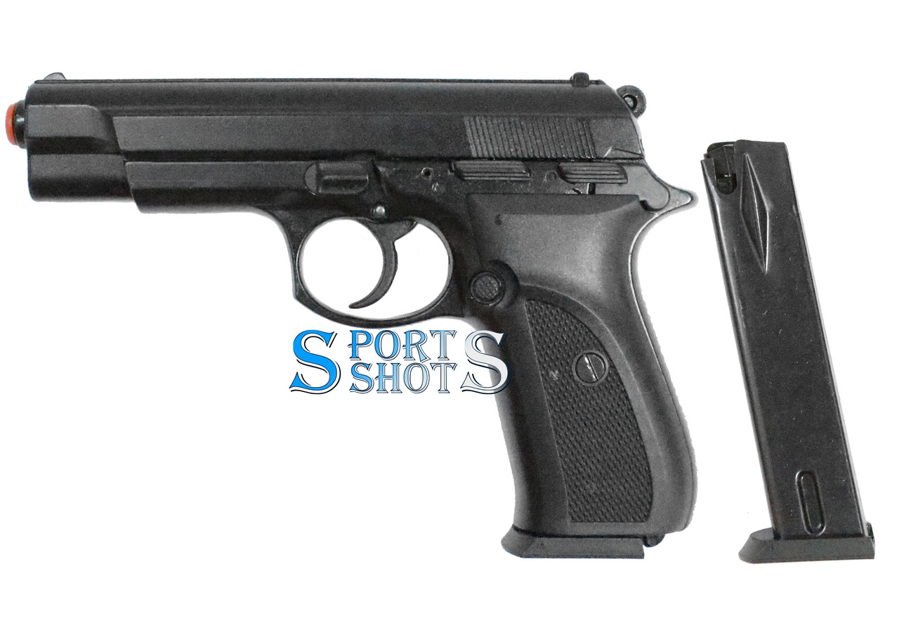 Стартовий пістолет SUR 1607 - Ansar 571 black з дод. магазином (CZ-75)