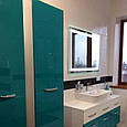 Дзеркало настінне у ванну з підсвіткою 100х80 см, фото 3