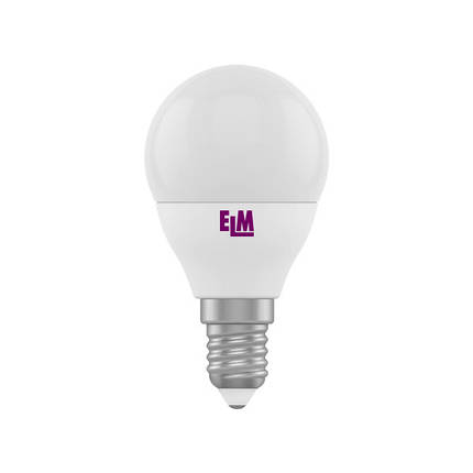 Лампа світлодіодна куля D45 4W PA10 E14 4000K ELM (18-0083), фото 2