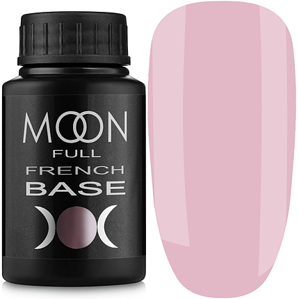 Каучукова база MOON FULL French No10, 30 мл світлий рожевий, фото 1