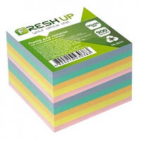 Блок бумаги для заметок цветной неклееный 90х90х900 Классика Fresh FR-3611