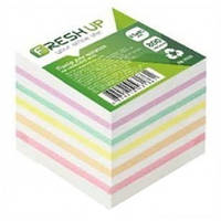Блок бумаги для заметок цветной неклееный 85х85х800 Fresh FR-2532