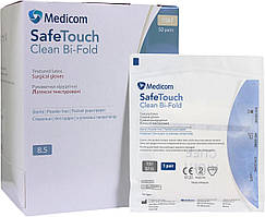 Перчатки хирург. текстурир. SafeTouch Clean Bi-Fold, стерил., с пудрой, р. XL (8.0), 50 пар/уп.