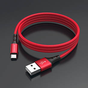 USB кабель Borofone BX20 Micro 1m 2A красный, фото 2